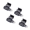 Farbetter 4 Pieces Bicycle Cable Guide, Hydraulic Brake Cable Housing Holder, Hose Wire Clips Clamps, Cable Grip, Black Alloy