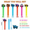 uoyoi Monster Truck Party Favors,24Pcs Truck Bubble Wands for Kids,Car Bubble Wand for Monster Truck Birthday Party Supplies,Classroom Prizes Pinata Goodie Bag Stuffers Gift