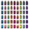 eBoot 1275 Pieces 49 Designs Nail Art Stencils French Tip Guides Stickers Form Fringe Guides Vinyl, 36 Sheets