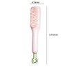 JLEivvi 1 Pcs Cleaning Hair Brush Anti Self Static Hair Comb Soft Hair Comb Massage Comb Easy Clean Hair Brush for All Hair Types(Pink)