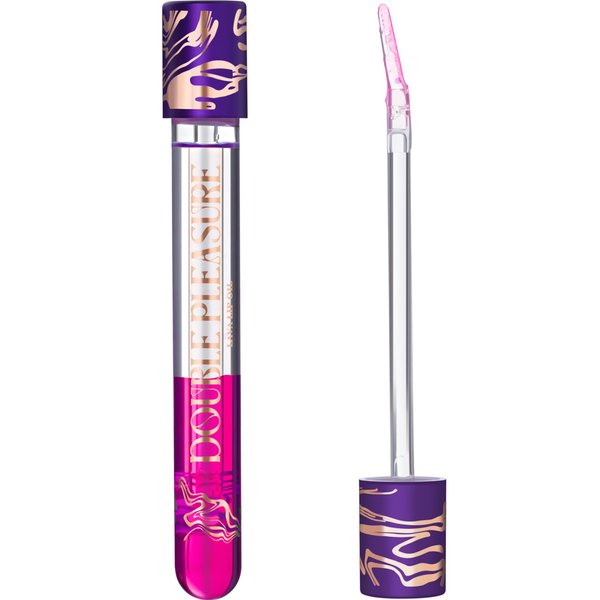 SELESTIA BEAUTY Lip Oil Double Pleasure - Moisturizing and Softening Glow Lip Oil - Hydrating Lip Glow Oil - Lip Gloss Oil with Silicone Applicator (Like a Virgin)