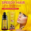 DISAAR Beauty Speedy Hair Color Shampoo 100% Cover Gray White Hair Easy To Use Long Lasting 400ml/13.53fl.oz (Gold)