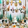 Safari Animals Happy Birthday Banner Wild Zoo Jungle Animals Decorations for Kids Safari Animals Party Decorations Woodland Animal Theme Decorations