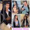 Luduna Straight Human Hair Bundles 100% Unprocessed 16A Brazilian Remy Virgin Hair Straight 3 Bundles for Black Women Bundles Human Hair Extensions Natural Black