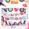 Avezano Spa Theme Girls Birthday Party Decorations Spa Makeup Happy Birthday Backdrop Girls' Birthday Party Supplies Photoshoot Background Banner (7x5ft)