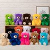 WENMOTDY Super Color Teddy Bear Stuffed Animals Plush Toy for Children Girlfriend Family Congratulations Baby Shower Birthday Green 14 inch