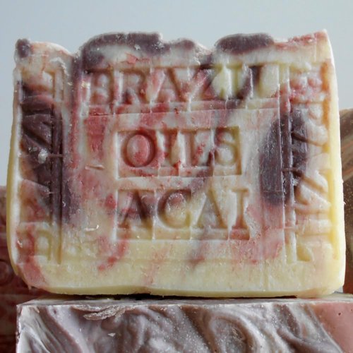 Handcrafted Brazilian Oil Soap with Organic Acai Berry Butter - Brazil Nut Butter - Natural Handmade