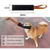 Dewonch No Stuffs Squeaky Leather Bite Tug Toy for Dog Training, K9 Puppy Pull Toy with Handle to Build Prey Drive,Train Biting Grip,Play Tug of War Game (Squeaky Toy)
