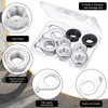 12 Pcs Bike Wheel Axle Nut and Safety Washer Kit 3 Sizes Bicycle Hub Flanged Hardware Nuts Steel Flange Nuts Wheel Retaining Bicycle Hook Hub Parts for Front and Rear Bike Wheel Mountain Road