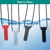 Chew Necklaces for Sensory Kids, 4 Pack Chewy Necklace Sensory Boys and Girls with Autism, ADHD, SPD, Biting, Silicone Teething Necklace Oral Chew Toys for Adults Reduce Chewing Anxiety Fidget