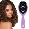 Curl Keeper Styling Brush - Gently Distributes Products and Oils from Roots, Deep Bristles for Thick Hair - Lightweight Hair Accessory