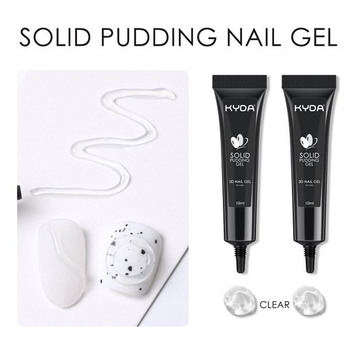 KYDA 2PCS 3D Sculpting Gel Nail Glue,Clear Nail Sculpting Gel for Nail Art,3D Gel Nail Art for Drawing Sculpture Molding and Decoration