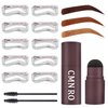 Eyebrow Stamp Stencil Kit Waterproof Eyebrow Stamp And Shaping Kit Perfect Eyebrows Stamp Kit(light Brown)