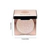 Professional Face Highlighter Palette，Pearl Shimmer Smooth Baked Powder, Lasting Sparkling Highlighter Makeup-Rose Gold