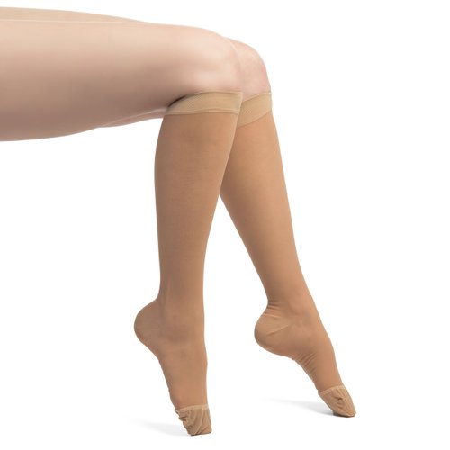 EvoNation Women’s Knee-High Graduated Compression Socks, 15-20 mmHg – Moderate Pressure Sheer Socks, Support Stockings Hose
