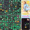 360 Styles Halloween Decorations Party Favors Temporary Tattoos for Kids, 30 Sheets Glow In The Dark Tattoos, Halloween Fake Stickers for Halloween Party Supplies Goodie Bag Fillers