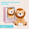 IKASA Lion Stuffed Animals Plush Toys,10" Cute Plushie Soft Small Fluffly Cuddly Toy, Gifts for Family Kids Girls Boys