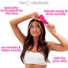 Tanceuticals Facial Self Tanner - Light Self Tanning Lotion for Face Gives Gradual, Long-Lasting Sunless Tan - Fresh Coconut Scent - Won’t Clog Pores or Cause Acne - Easy to Apply - 1.7 oz (Light)