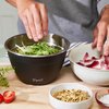 S'well Stainless Steel Salad Bowl Kit - 64oz, Onyx - Comes with 2oz Condiment Container and Removable Tray for Organization - Leak-Proof, Easy to Clean, Dishwasher Safe