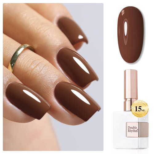Double Rhythm 15ML Gel Polish Jelly Sheer Pastel Light Milky Color 1 PC 0.53 OZ Bottle UV Nail Po...