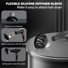 Universal Diffuser Hair Dryer Attachment:Hair Diffuser For Curly Hair,Curly Hair Diffuser,Black Hair Diffuser Attachment For Hair Dryer Nozzles From 1.7 To 2.1