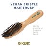 Kent V10 Vegan Boar Bristle Hair Brush and Beard Brush for Men, Eco Friendly Bristle Brush for Smoothing Hair, Taming Beards and Mustaches (Small)