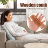 Birthing Comb For Labor Pain, Wooden Natural Labor Comb and Essentials Hair Comb with First Time Mom Must Haves Childbirth Comb for Pregnant Women