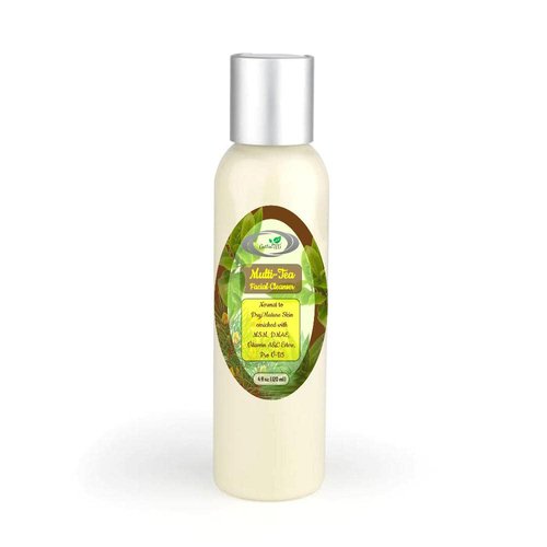 HIGH ALTITUDE ORGANICS AntioxiTEA TM MULTI-TEA Antioxidant Facial Cleanser for Normal to Dry/Mature Skin - 4oz (120ml) - with MSM, DMAE, Vitamin A&C Esters, Pro V-B5