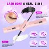 Yinaber Lash Extension Kit DIY 280pcs Individual Lash Clusters Kit 40D Curl 9-16mm Mix Cluster Eyelash Extension Kit with Lash Bond and Seal and Lash Tweezers for Self(40D-0.07D-9-16Mix KIT)
