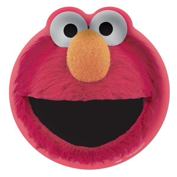 Sesame Street Elmo Birthday Party Supplies Bundle includes 24 Dessert Cake Paper Plates 7" and 1 Dinosaur Sticker Sheet (Bundle for 24)