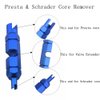 Aracey 36 Pieces Presta Valve Core Kits,Handy Alloy Valve Core Remover,10Pcs Presta Valve Cores,5Pcs Presta Valve Adapters,5Pcs Presta Valve Caps,10Pcs Schrader Valve Cores,5Pcs Schrader Valve Caps
