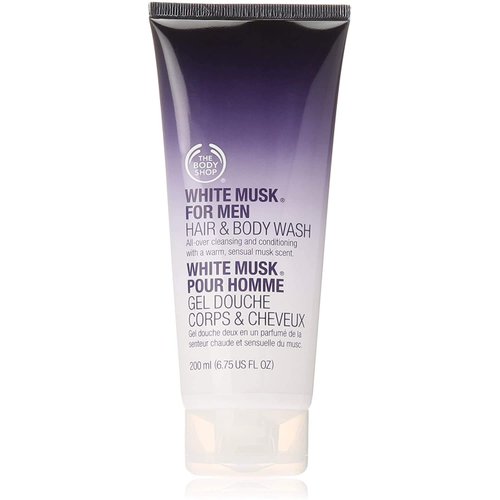 The Body Shop White Musk for Men Hair &amp; Body Wash, 6.75-Fluid Ounce