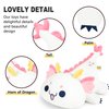 Onsoyours Chubby Dragon Stuffed Animal Adorable Plushies Soft Huggable Plush Pillow Kawaii Cute White Dragon Plushie Toy for Kids (White Dragon, 10")