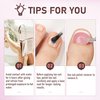UNA GELLA Toe Nail Press Ons Peach Pink Toe Nail Tips Gel x Nail Tips French Tip Press On Nails -216pcs 12sizes Soft Gel Press On Toenails Acrylic Nails Soak Off Toenail Press Ons ForHome DIY Salon