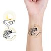 Glaryyears Metallic Gold Temporary Tattoos, 18-Pack Long-lasting Fake Tattoo Stickers, Small size Variety Pack Realistic Tattoos, Sexy Cool Design for Women Adults Girls on Face Body Hand Arm Neck
