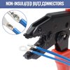 460PCS Non Insulated Butt Connectors Kit, Sopoby Butt Splice Connectors, 24-8 Gauge Uninsulated Wire Connectors of Tinned Red Copper, Electrical Crimp Terminals