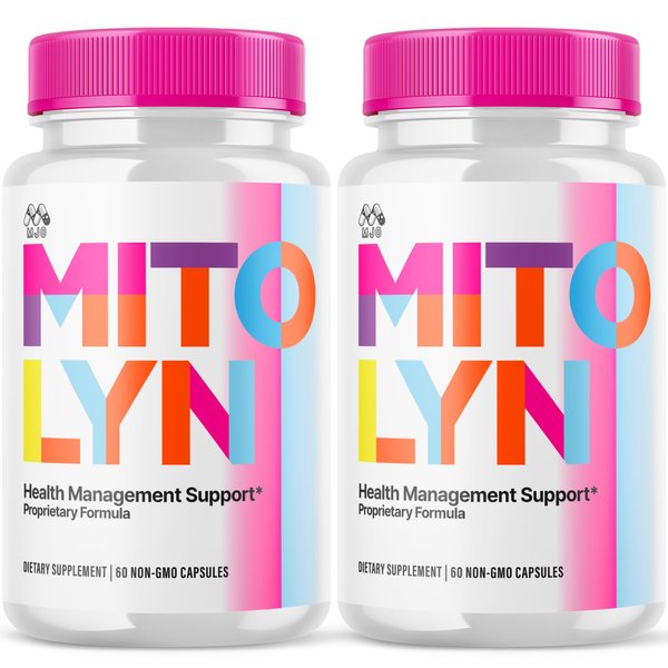 (2 Pack) Mitolyn, Official Mitolyn Purple Peel Capsules with All Natural Ingredients, Mito Lyn Advanced Formula Health Support Maximum Strength Wellness Supplement for Women and Men (120 Capsules)