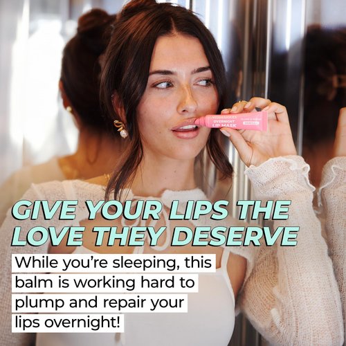 Vitamasques Overnight Lip Mask - Hydrating Lip Balm Moisturizer with Vitamins & Natural Oil Hydrates, Nourishes & Plumps Lips Area - Lip Care Products