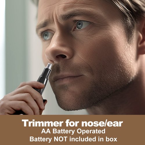 SCHACHUP Unisex Nose Hair Trimmer, 3D Arch Cutter, Waterproof, Washable, Easy Clean, Hypoallergenic, 20-in-1 Grooming Tool, Portable, Cordless, One-Button Design