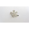 Generic Small flower crystal alligator hair clip for fine thin hair (Clip quantity: 2 clips), 1 Count (Pack of 1)