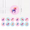 XJLYAYA 12Pcs Unicorn Birthday Invitation Cards 12 Envelopes with 12 Sticker Labels Party Decorations Supplies for Kids Birthday Party Supplies