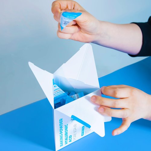 FARMSTAY Baking Powder Hyaluronic Acid Pore Scrub - Face Scrub for Pore Cleansing - With Hyaluronic Acid - AHA, BHA, and PHA Formula - 7 pc