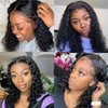 Brazilian Water Wave Frontal Wig Glueless Lace Front Wigs with Baby Hair 9A Brazilian Remy Curly Front Lace Wig Water Wave Virgin Hair Wig Lace Frontal Wigs Water Curly Human Hair Wet Wavy Hair Wigs