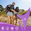 Female Urination Device,Reusable Silicone Female Urinal Foolproof Women Pee Funnel Allows Women to Pee Standing Up,Women's Urinal is The Perfect Companion for Travel and Outdoor (Purple)