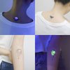 Oottati 15 Sheets Temporary Tattoo Stickers Glow in Dark Children Night Luminous Fluorescent Green Light Rainbow Rocket Alien Planet Astronaut Milky Way