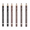 Go Ho 6 PCS Eyebrow Eye Liner Pencil Set,Easy to Color Sweatproof Eye Brow Pencil,Professional Long-lasting Eyeliner Gel Makeup Brow Tint Pen,3 Colors(Black,Brown,Dark Brown)