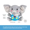 PowerTRC Plush Elephant Music Baby Toys 0-6 Months 6-12 Months Light Up Infant Toys 0-3 Months Elephant Toys Stuffed Animals for Girls New Born Baby Toys Boys & Girls Toddlers Musical Toys