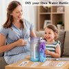 Valentines Gifts for Girls, Decorate Your Own Water Bottle Kits for Girls Age 4-5-6-7-8-9-10-12, Girl Birthday Gifts, Valentines Day Gifts for Kids, Fun DIY Arts and Crafts Gifts Toys for Girls Teens