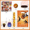 emzrivo Basketball Party Favors 244 Pcs Basketball Birthday Party Decorations With Goodie Bags Wristbands Stickers Keychains Stamps Slap Bracelets Badges for Basketball Party Supplies (Basketball)