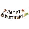 Talorine Pirate Birthday Party Decoration for Boys, Pirate Happy Birthday Banner, Pirate Sea Sailing Nautical Party Favors Baby Shower Birthday Party Supplies